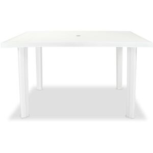 Berkfield Home - Mayfair Garden Table White 126x76x72 cm Plastic