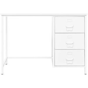 BERKFIELD HOME Mayfair Industrial Desk with Drawers White 105x52x75 cm Steel