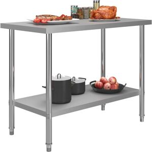 Berkfield Home - Mayfair Kitchen Work Table 120x60x85 cm Stainless Steel