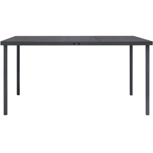 BERKFIELD HOME Mayfair Outdoor Dining Table Anthracite 150x90x74 cm Steel