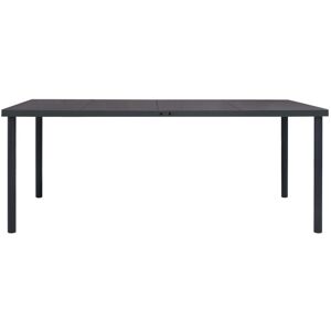 BERKFIELD HOME Mayfair Outdoor Dining Table Anthracite 190x90x74 cm Steel