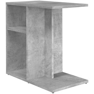 BERKFIELD HOME Mayfair Side Table Concrete Grey 50x30x50 cm Engineered Wood