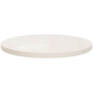 Berkfield Home - Mayfair Table Top White Ø50x2.5 cm Solid Wood Pine
