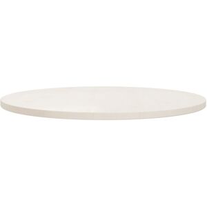 Berkfield Home - Mayfair Table Top White Ø80x2.5 cm Solid Wood Pine