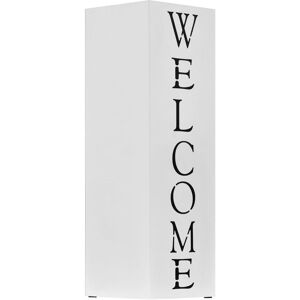 Berkfield Home - Mayfair Umbrella Stand Welcome Steel White