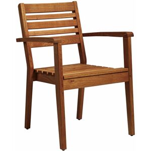 NETFURNITURE Meer Arm Chair - Robinia Wood - Brown