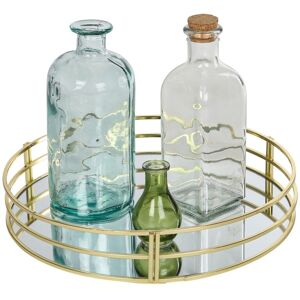 URBN-CHEF Mirrored Serving Tray With Gold Edging [367250]