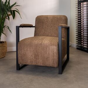 FURNWISE Modern Arm Chair Madeline Brown - Brown