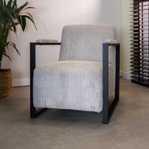 FURNWISE Modern Arm Chair Madeline Light Grey