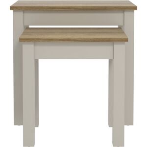 Molton Nesting Tables Light Grey - GFW