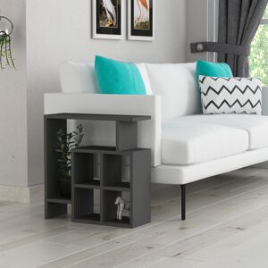 Mondri Modern Side End Table Anthracite Grey Multipurpose With Creativeness h 57cm - Anthracite Grey - Decortie