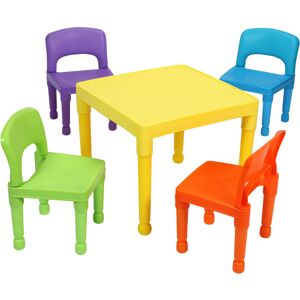 Liberty House - Multi-Coloured Table & 4 Chairs Set