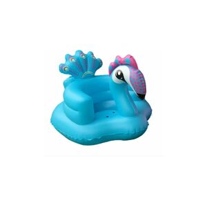 LUNE Multifunctional Inflatable Baby Learning Seat, Blue Peacock