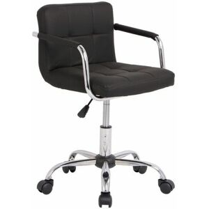 Neo Direct - Neo Black Cushioned Faux Leather Office Chair with Chrome Legs