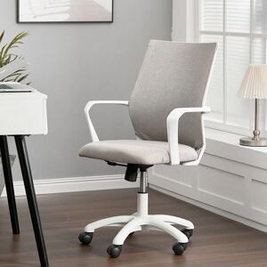 Livingandhome - Fabric Office Chair, Khaiki