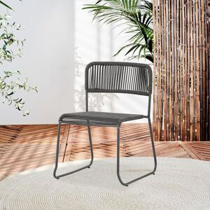 FURNWISE Outdoor Dining Chair Lester Grey - Anthracite