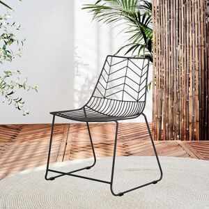 FURNWISE Outdoor Dining Chair Millie Black - Black