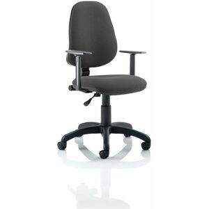 Dynamic - Eclipse Plus i Lever Task Operator Chair Charcoal with Height Adjustable - Charcoal