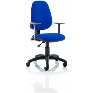 Dynamic Eclipse Plus I Lever Task Operator Chair Blue with Height Adjustable Arm - Blue