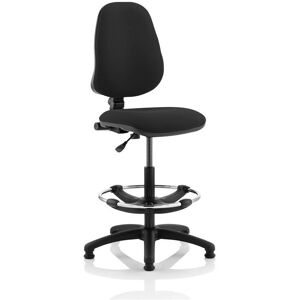 Dynamic - Eclipse Plus i Lever Task Operator Chair Black with Hi-Rise Draughtsman - Black