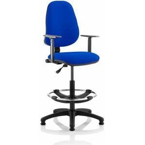 Dynamic - Eclipse Plus i Lever Task Operator Chair Blue with Height Adjustable Arm - Blue