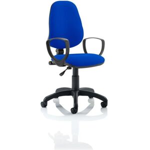 Dynamic - Eclipse Plus i Lever Task Operator Chair Blue with Loop Arms - Blue