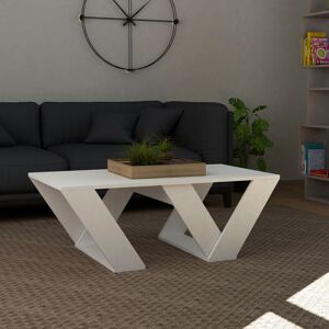 Decortie - Pipra Modern Coffee Table White Multipurpose h 40cm - White