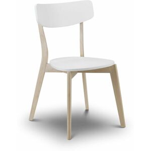 Netfurniture - Plaza Chair White/Limed Oak - White/Limed Oak