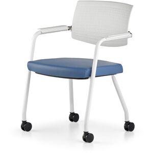 Burotime - Point Chair Blue/White with Wheels