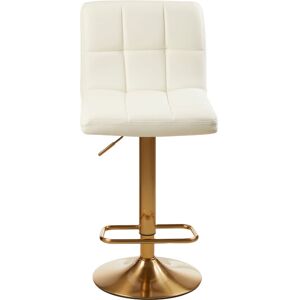 Baina Gold / White Finish Bar Stool - Premier Housewares