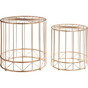 Premier Housewares - Set of 2 Lexi Round Side Tables