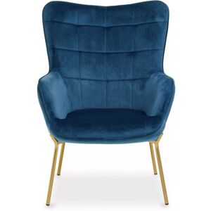 Stockholm Blue Velvet Chair - Premier Housewares