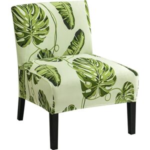 AOUGO Printed Armless Chair Cover Stretch Armless Accent Chair Cover Removable Accent Chair Cover for Living Room Dining Room Hotel Armless Accent Chair,14