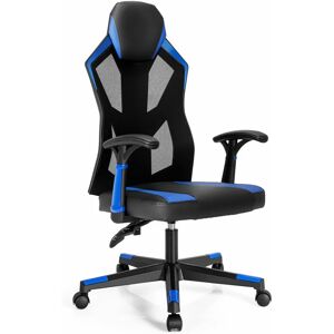 COSTWAY Racing Style Gaming Chair Mesh Swivel Executive Task Chair Home Office Recliner