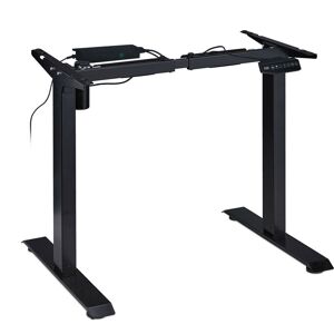 Relaxdays - electric height-adjustable desk frame, 71-121cm, motorised desk with memory function, standing desk, black