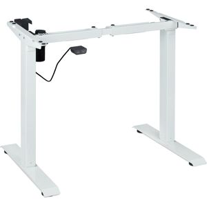 Relaxdays - desk frame height adjustable, electric, extendable, 71-121 cm, frame for desk, steel, white