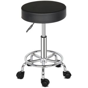 Denuotop - Round Stool Ha Ha Feet Rotation Bar Stool Black