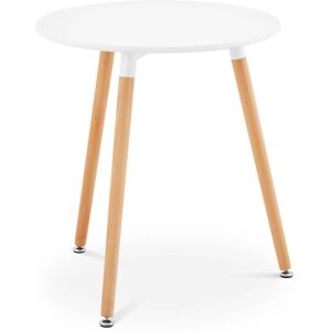 FROMM & STARCK Round Table Bistro Table Break Room Table Home Office60cm mdf White 100kg