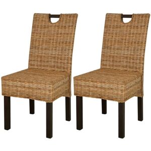 Rousseau Dining Chair by Bay Isle Home Brown