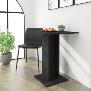 Bistro Table Black 60x60x75 cm Engineered Wood - Royalton