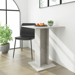 Bistro Table Concrete Grey 60x60x75 cm Engineered Wood - Royalton