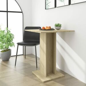 Bistro Table Sonoma Oak 60x60x75 cm Engineered Wood - Royalton