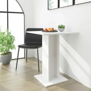 Bistro Table White 60x60x75 cm Engineered Wood - Royalton