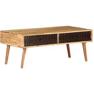 Coffee Table 100x50x39 cm Solid Acacia Wood - Royalton