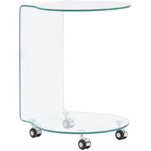 Coffee Table 45x40x58 cm Tempered Glass - Royalton