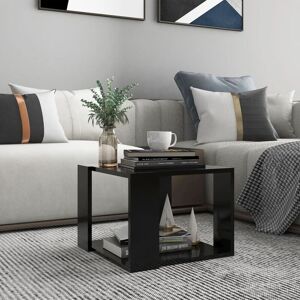 Coffee Table Black 40x40x30 cm Engineered Wood - Royalton