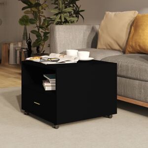 Coffee Table Black 55x55x40 cm Engineered Wood - Royalton