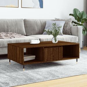 Coffee Table Brown Oak 104x60x35 cm Engineered Wood - Royalton