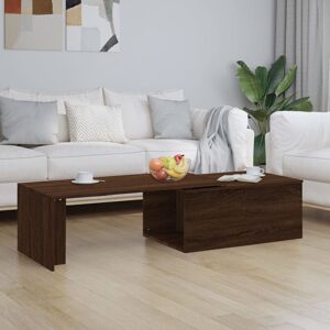 Coffee Table Brown Oak 150x50x35 cm Engineered Wood - Royalton