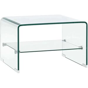 Coffee Table Clear 50x45x33 cm Tempered Glass - Royalton